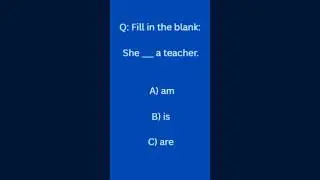 Викторина по английскому языку: Is, Am, Are (глагол 
