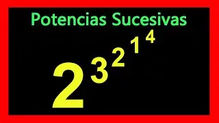 ✅👉 Exponentes Sucesivos