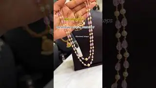 pink colour crystal beads with Swarovski pearl set Premium quality #cznecklace #goldjewellery#reels