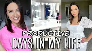 VLOG: preparing for special visitors, new vanity, lilly pulitzer haul, project reveal + organizing!