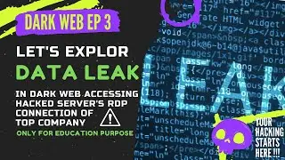 Exploring Dark Web Leaked Data Website | RDP hacked servers | Only for education purpose