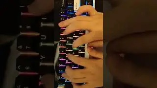 Rk61 with Ktt Kang whites . clear tape nodded 5 layers #shorts #keyboard #rk61 #asmr #budget
