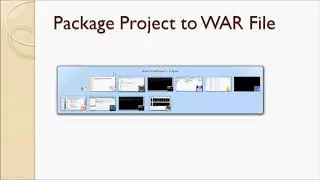 Lecture 205 - Package Project to WAR File