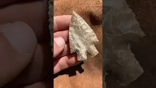Texas Flint Bifurcate Arrowhead #flintknapping #arrowheads #spear #rocks #geology #asmr #handmade
