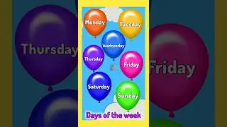 Weekdays song in english ||Sunday Monday Tuesday song
