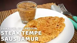 здорово и вкусно! как приготовить СТЕЙК ТЕМПЕ с НИЗКОКАЛОРИЙНЫМ грибным соусом