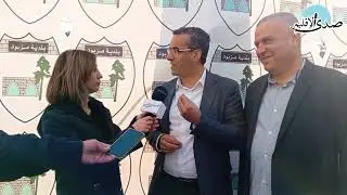 لقاء خاص لمنصة صدى الإقليم مع وزير الزراعة الدكتور نزار هاني خلال جولة له في اقليم الخروب 