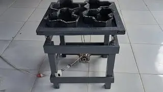 MESA VIBRATORIA PEQUENA FEITA COM MOTOR DE TANQUINHO