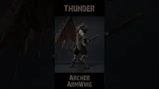 Thunder Archer ArmWing 360 #character #rogerkint #3d #animation #gaming #unity #unreal #thunder