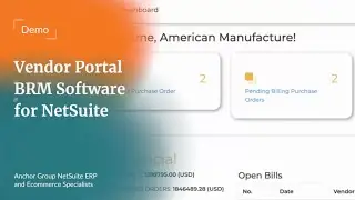 Vendor Portal for NetSuite | Business Relationship Management Software