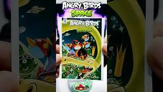 Angry Birds Space アングリーバードスペース Cut & Paste Sticker ASMR #angrybirds #space