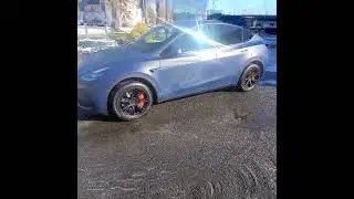 2022 Tesla Model Y full vinyl wrap 3M 2080 Matte Indigo by Wrap Mogul