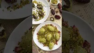 Pistachio cream dates #pistachio #cream #stuffed #dates #ramadan #recipes