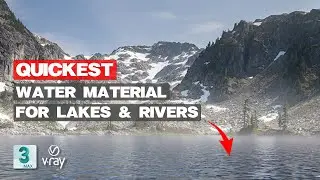 How to create Water Material in VRay 5 | 3Ds Max Tutorial