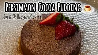 Persimmon Cocoa Pudding 🍮🍫 | Healthy No Sugar Dessert