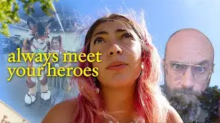 freak girl goes to robot convention