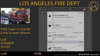 09-Jan-2026 // LAFD Los Angeles Fire Department SCANNER Radio ARCHIVE // FIRE & EMS // LA CAPTAIN