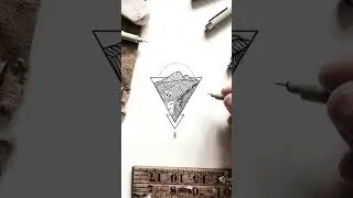 Triangle tattoo ideas 🔺🔻 credit os.illustrations #tattoo #drawing #shorts #triangle #geometry