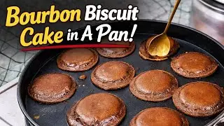 Bourbon Biscuit Cake in Pan 🔥Easy Cake | 10 Min Recipe | No Oven CakeInstant Chocolate Cake on Gas 🍫