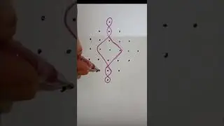 daily morning easy kolam rangoli design muggu dots sada sida#rangoli#viral #trending#muggulu#shorts