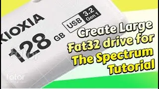 Fat32 pen drive basic tutorial how to prepare large USB flash drive for TheSpectrum