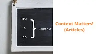 Context Matters! (Articles)