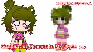 Gacha club presets in my style || Made by Koiyuma A || I'M BACK???