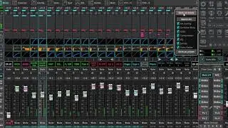 X32 Rack DCA Spill Page Using X32 Edit PC Software