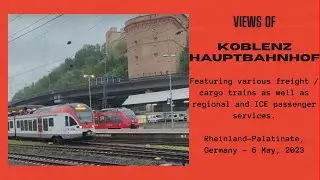 Views of Koblenz Hauptbahnhof, Rhineland-Palatinate, Germany - 6 May, 2023