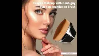 Flat Top Kabuki Foundation Brush for Liquid, Cream & Powder | Flawless Finish Tool #skincare