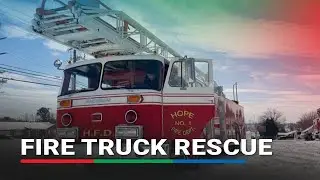 Oklahoma man uses vintage fire truck to get people out of deadly cold | ABS-CBN News