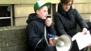 Louis Cooper's speech at Hull City / Huddersfield Town supporters' march in protest at West Yorkshir