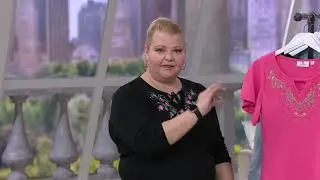 Quacker Factory Floral Keyhole Flutter Sleeve Maxi Dress on QVC