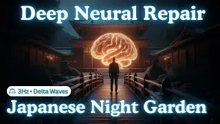 3Hz Neural Rinse: Drift Off In a Kyoto Night Garden for Brain Detox (432Hz + Brown Noise)