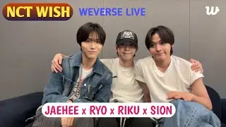 (ALL SUB)✨️NCT WISH JAEHEE, RIKU and RYO WEVERSE LIVE 🤗💖 (04.10.25) (ft. Sion💙) #nctwish