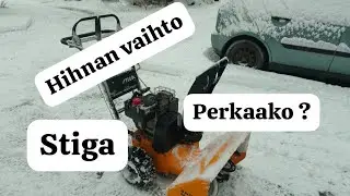 Lumilingon hihnan vaihto.