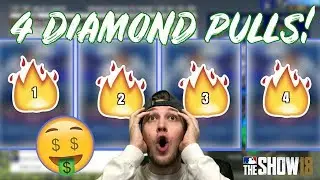 4 DIAMOND PULLS IN ONE PACK OPENING!? INSANE! MLB THE SHOW 18