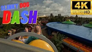 Slinky Dog Dash Back Row 4K 60FPS POV | Disney's Hollywood Studios