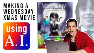 Let's make a Wednesday Holiday Movie using A.I. 😱 (Dall-E + Midjourney)