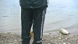 GREEN ADIDAS WET GEAR AND EYTYS   in the lake