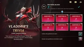 Vladimir's Trivia All Question Answers | Wild Rift
