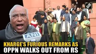 ‘They won’t let both the oppn. leader speak’: Kharge as oppn stage walk out amid PM’s RS speech