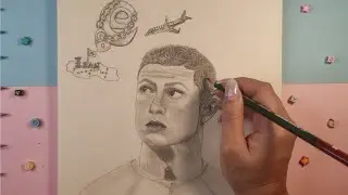 What will happen when Ronaldo enters Iran!How To Draw Realistic cristiano Ronaldo|easy pencil sketch