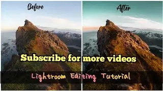 Nature's Picture Editing || Lightroom Tutorial || Basic Editing