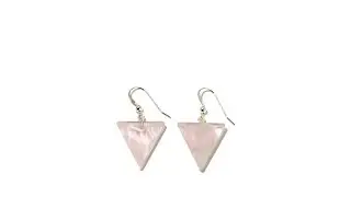 Jay King Rose Quartz Sterling Silver Drop Earrings
