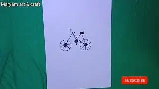 How to Draw Bicycle Easy|#bicycle #art