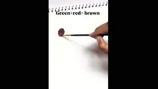 Below and green colour mixing #Art #Painting #Drawing#ColourMixingMagic #ShortViral#Training