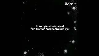 Looking Up 'Characters' & the First 8 is how Different People See Me ⭐✨🖤🤍