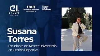 Susana Torres, estudiante del M&aacute;ster Universitario en Gesti&oacute;n Deportiva | Johan Cruyff Institute