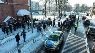 Halemba z lotu ptaka zima Barbórka KWK Halemba 04-12-2023 Piaskownia